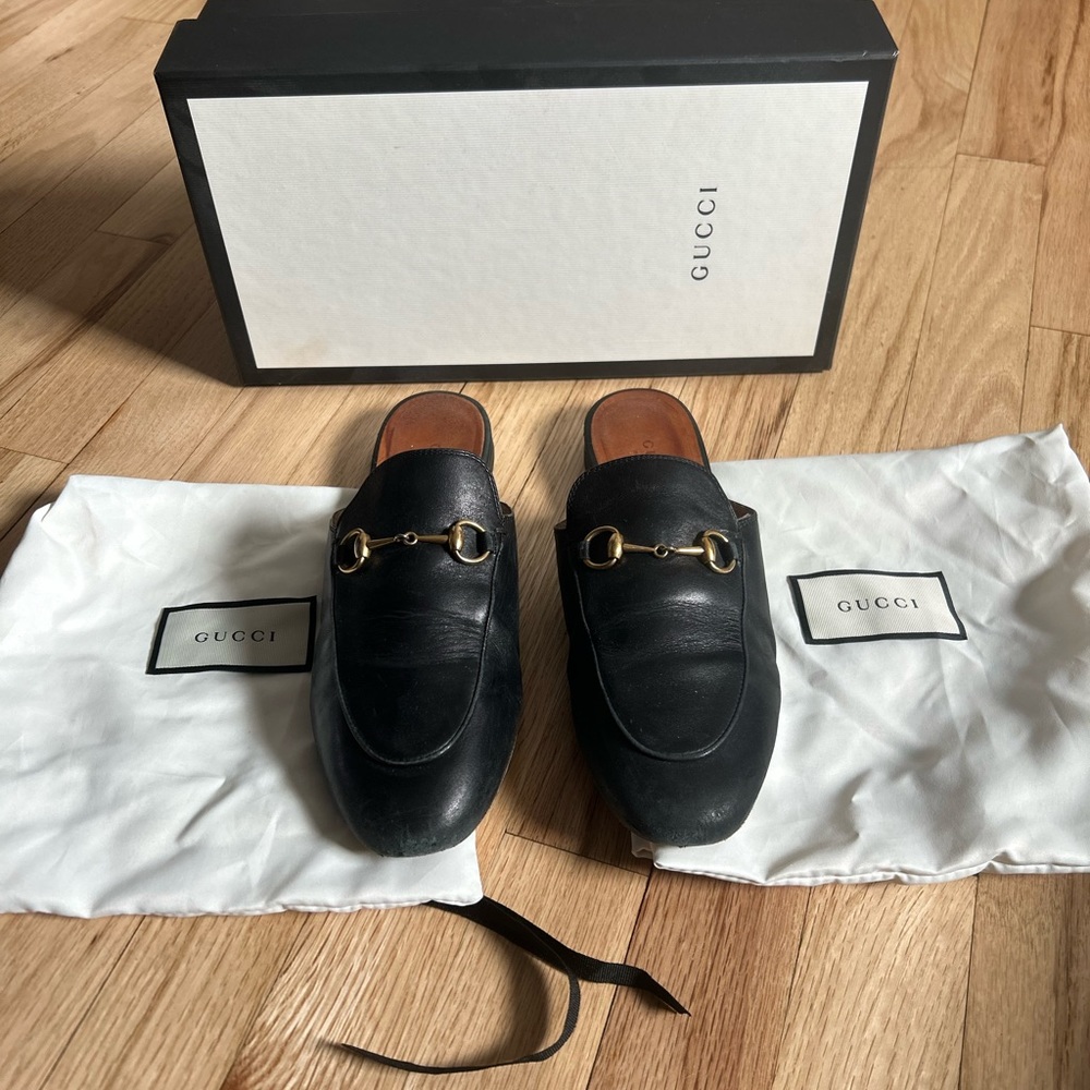 Gucci women’s slides 2017 black size 38 US size 8